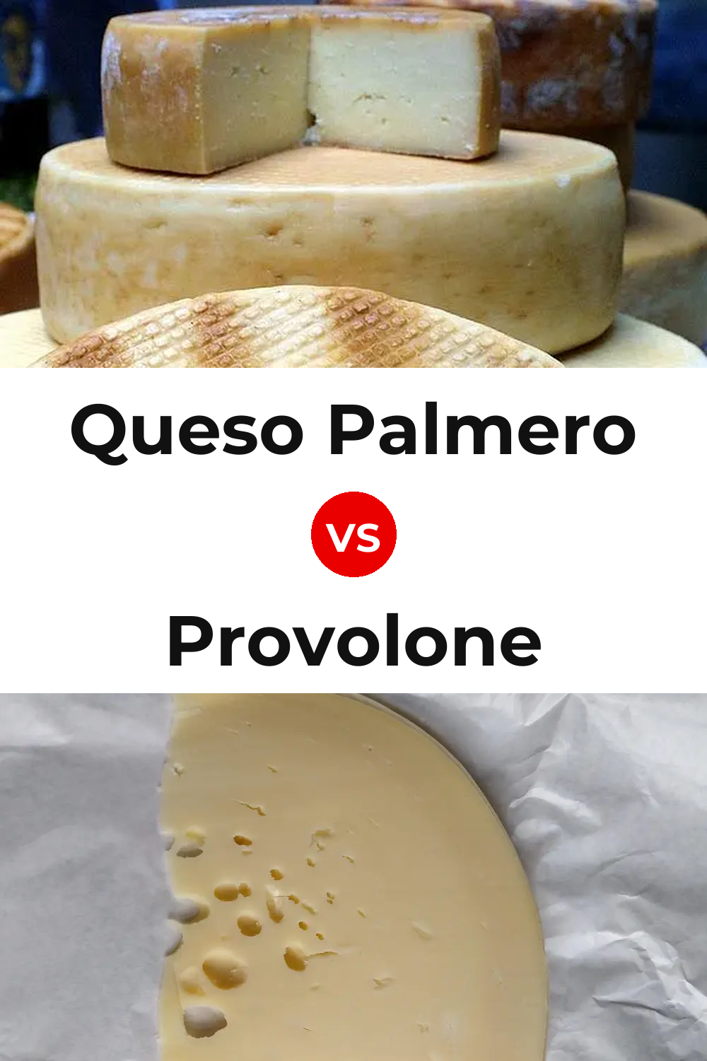 Queso Palmero vs Provolone Cheese Pinterest comparison