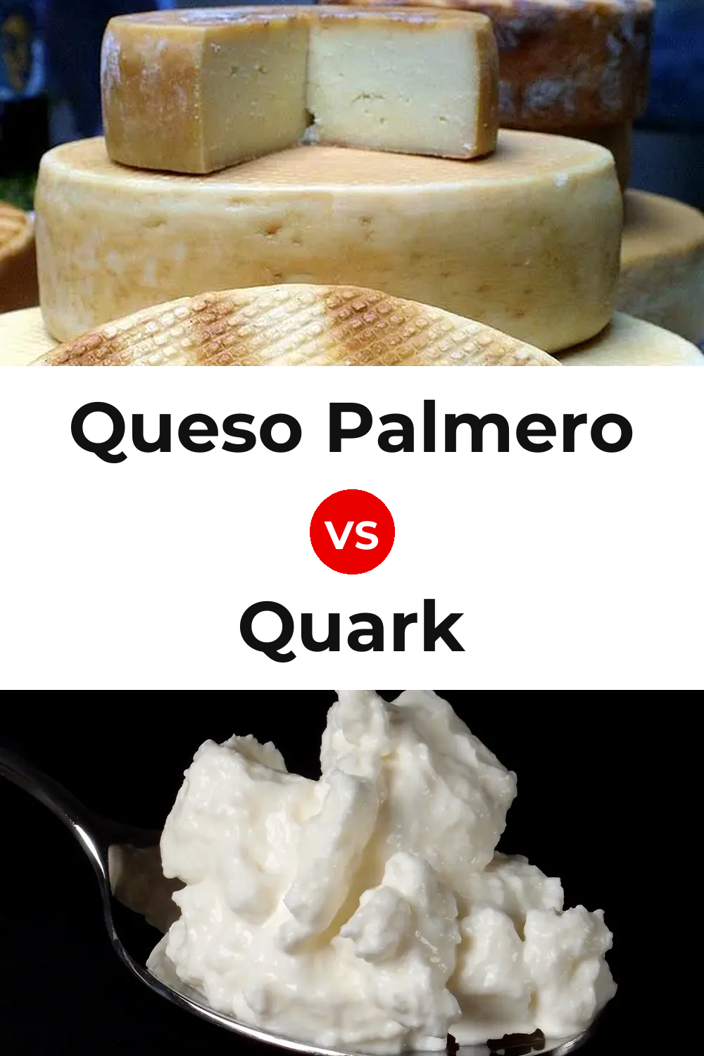 Queso Palmero vs Quark Cheese Pinterest comparison