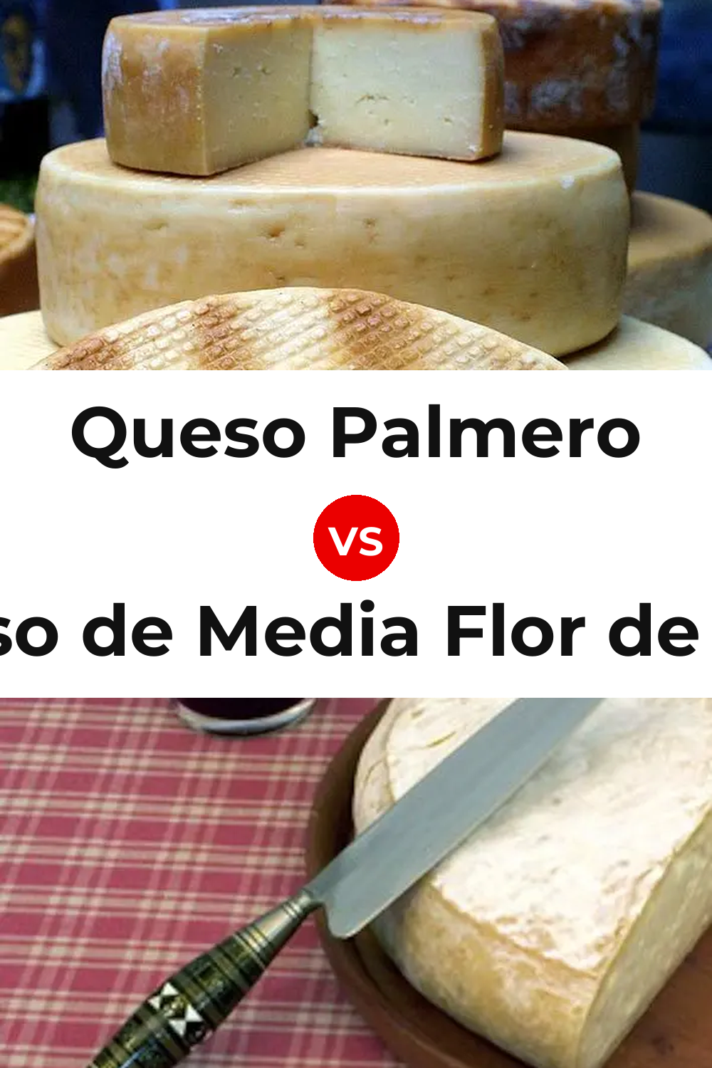 Queso Palmero vs Queso de Media Flor de Guía Pinterest comparison