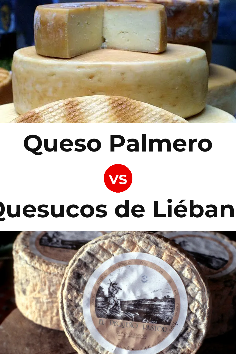 Queso Palmero vs Quesucos de Liébana Cheese Pinterest comparison