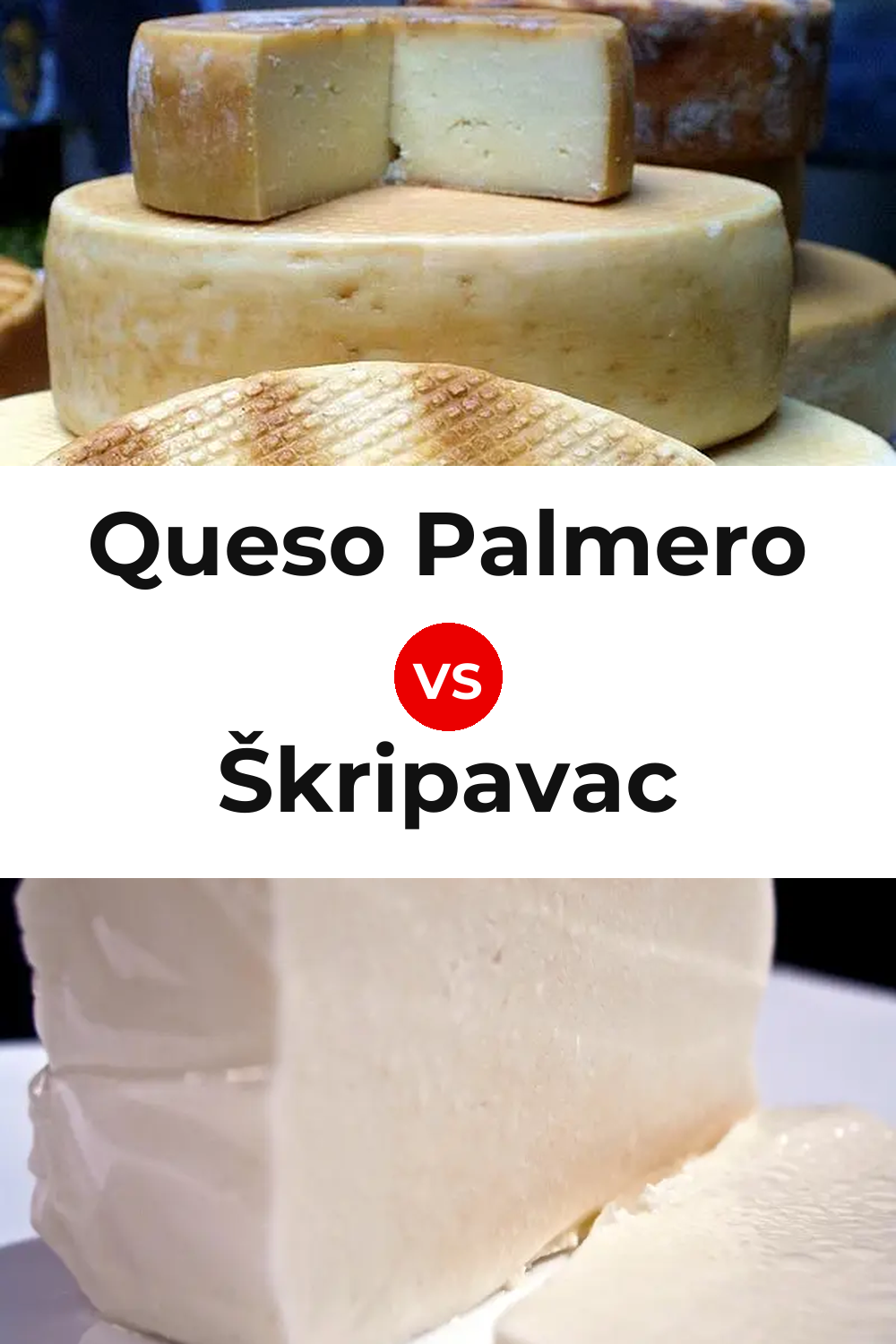 Queso Palmero vs Škripavac Cheese Pinterest comparison
