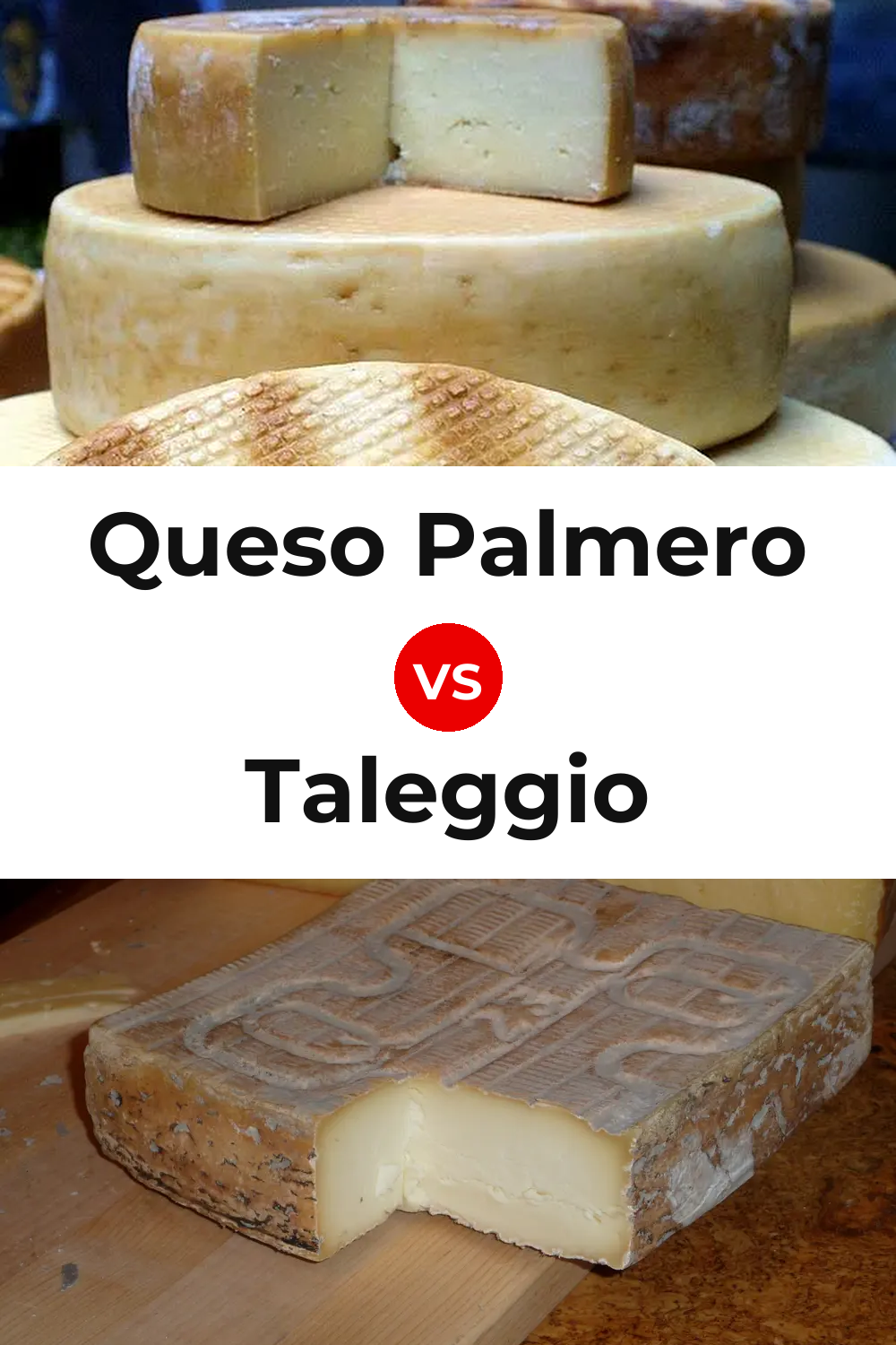 Queso Palmero vs Taleggio Cheese Pinterest comparison