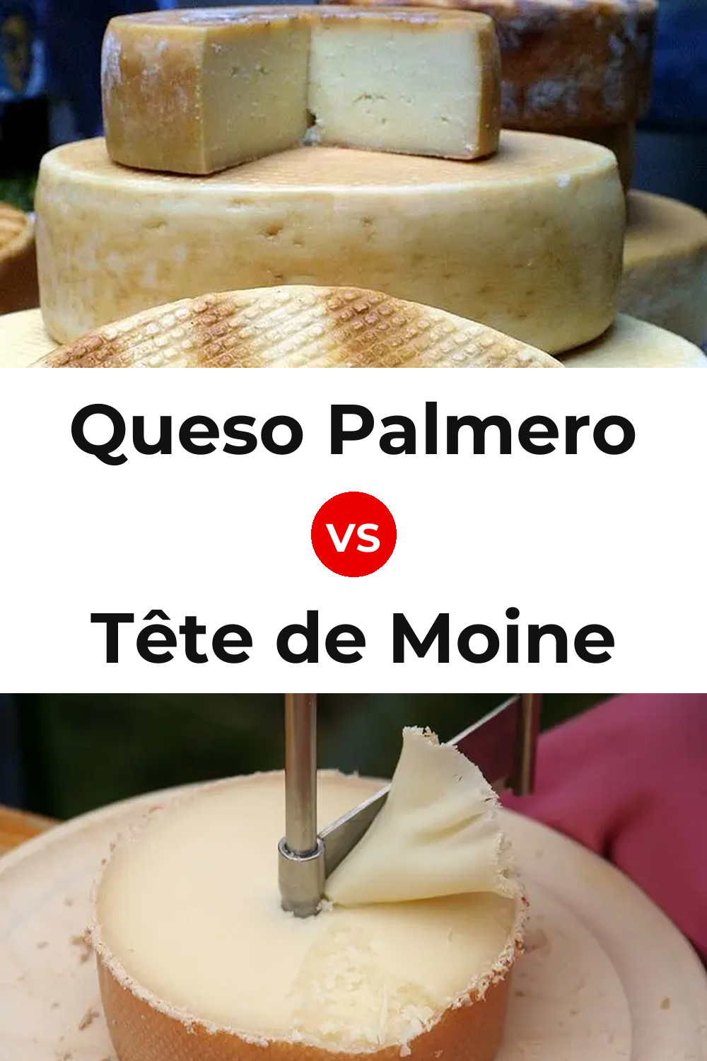 Queso Palmero vs Tête de Moine Cheese Pinterest comparison