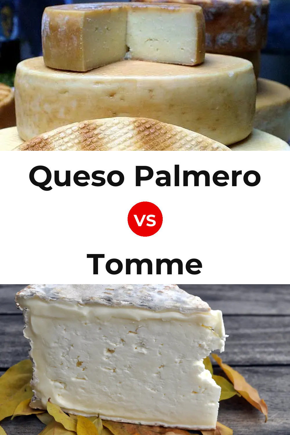 Queso Palmero vs Tomme Cheese Pinterest comparison