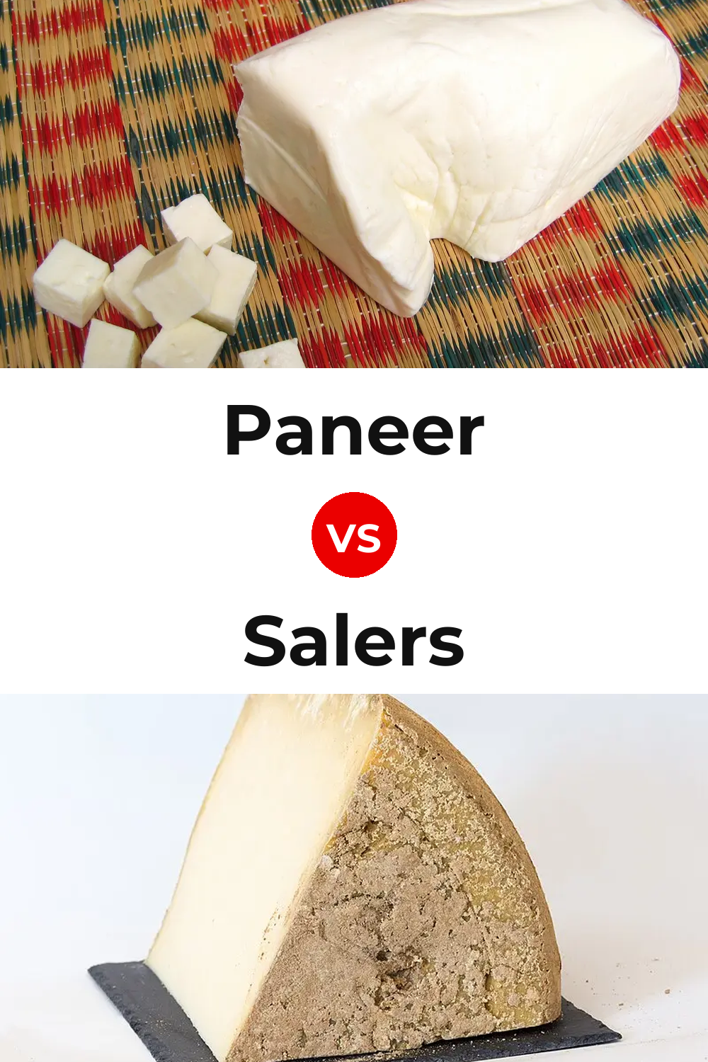 Paneer Cheese vs Salers Cheese Pinterest comparison