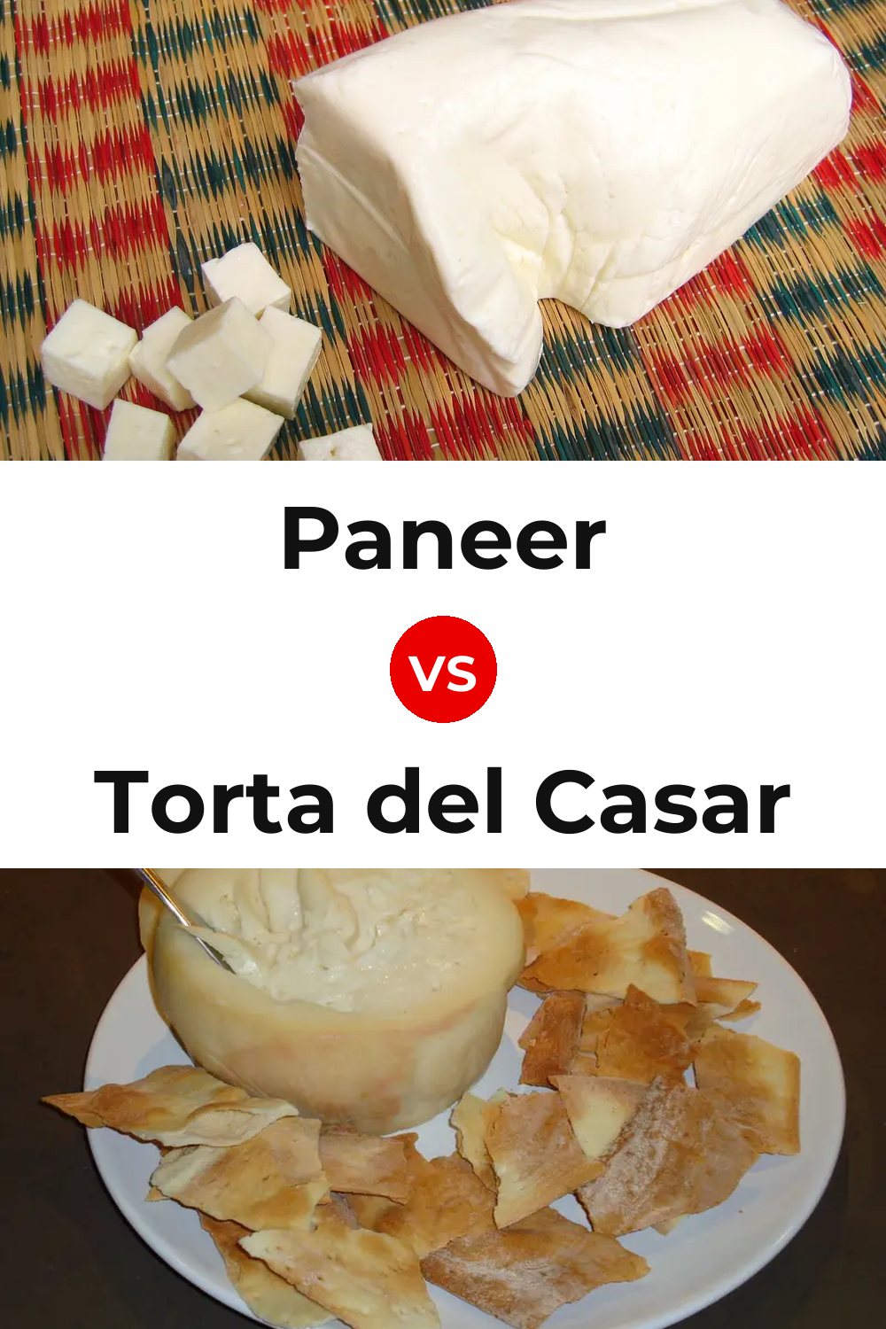Paneer Cheese vs Torta del Casar Cheese Pinterest comparison