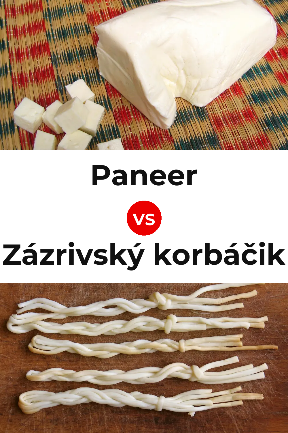 Paneer Cheese vs Zázrivský korbáčik Cheese Pinterest comparison