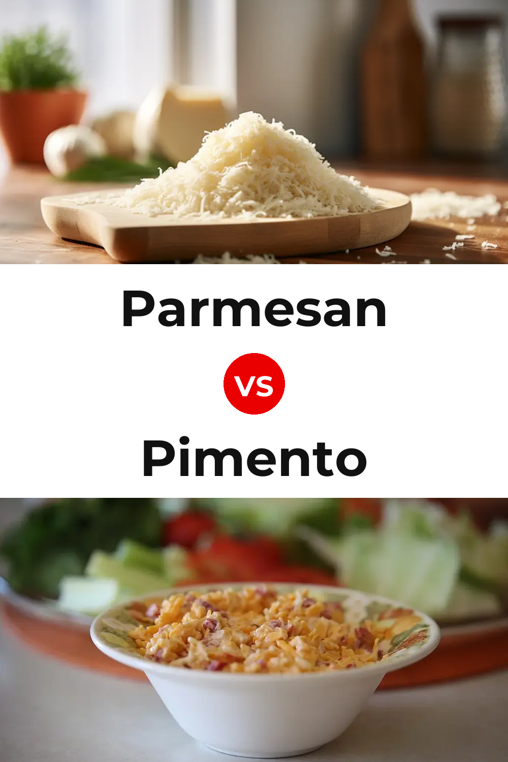 Parmesan Cheese vs Pimento Cheese Pinterest comparison