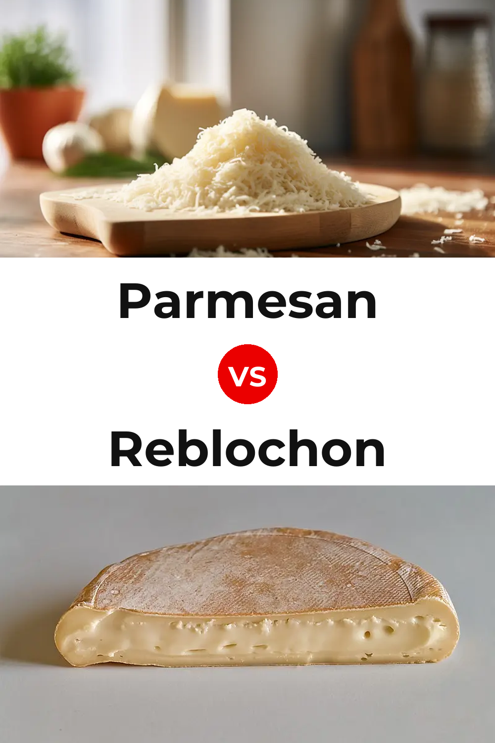 Parmesan Cheese vs Reblochon Cheese Pinterest comparison