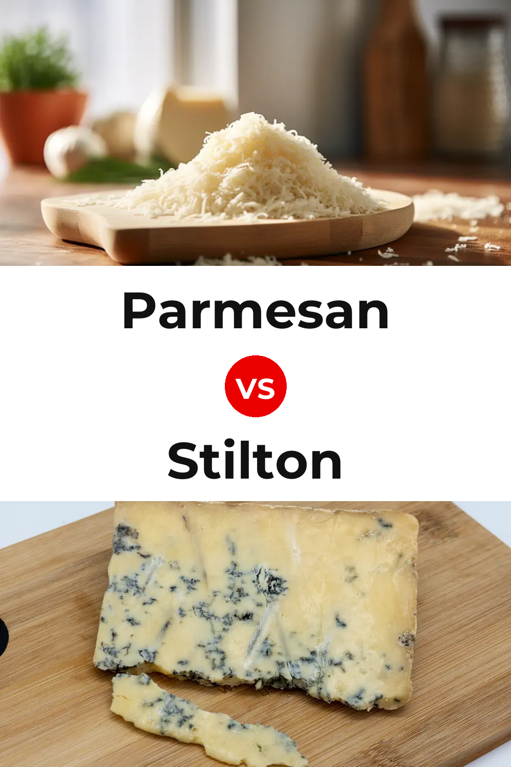 Parmesan Cheese vs Stilton Cheese Pinterest comparison