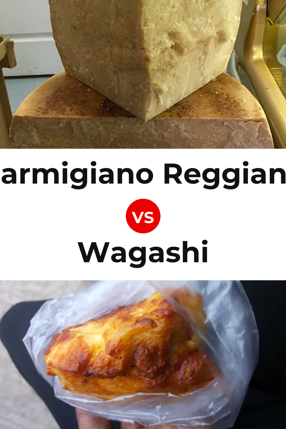 Parmigiano Reggiano Cheese vs Wagashi Cheese Pinterest comparison