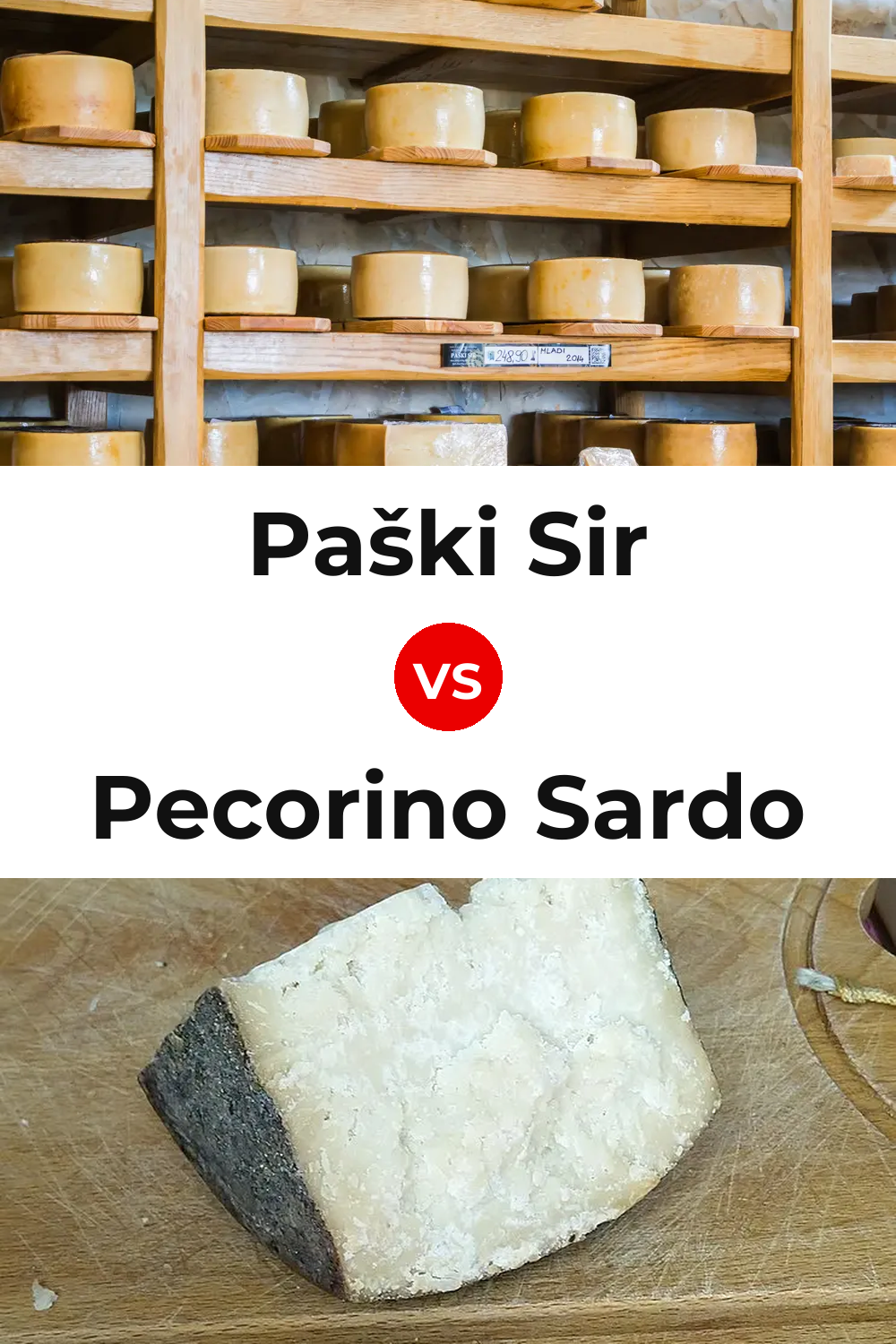 Paški Sir Cheese vs Pecorino Sardo Cheese Pinterest comparison