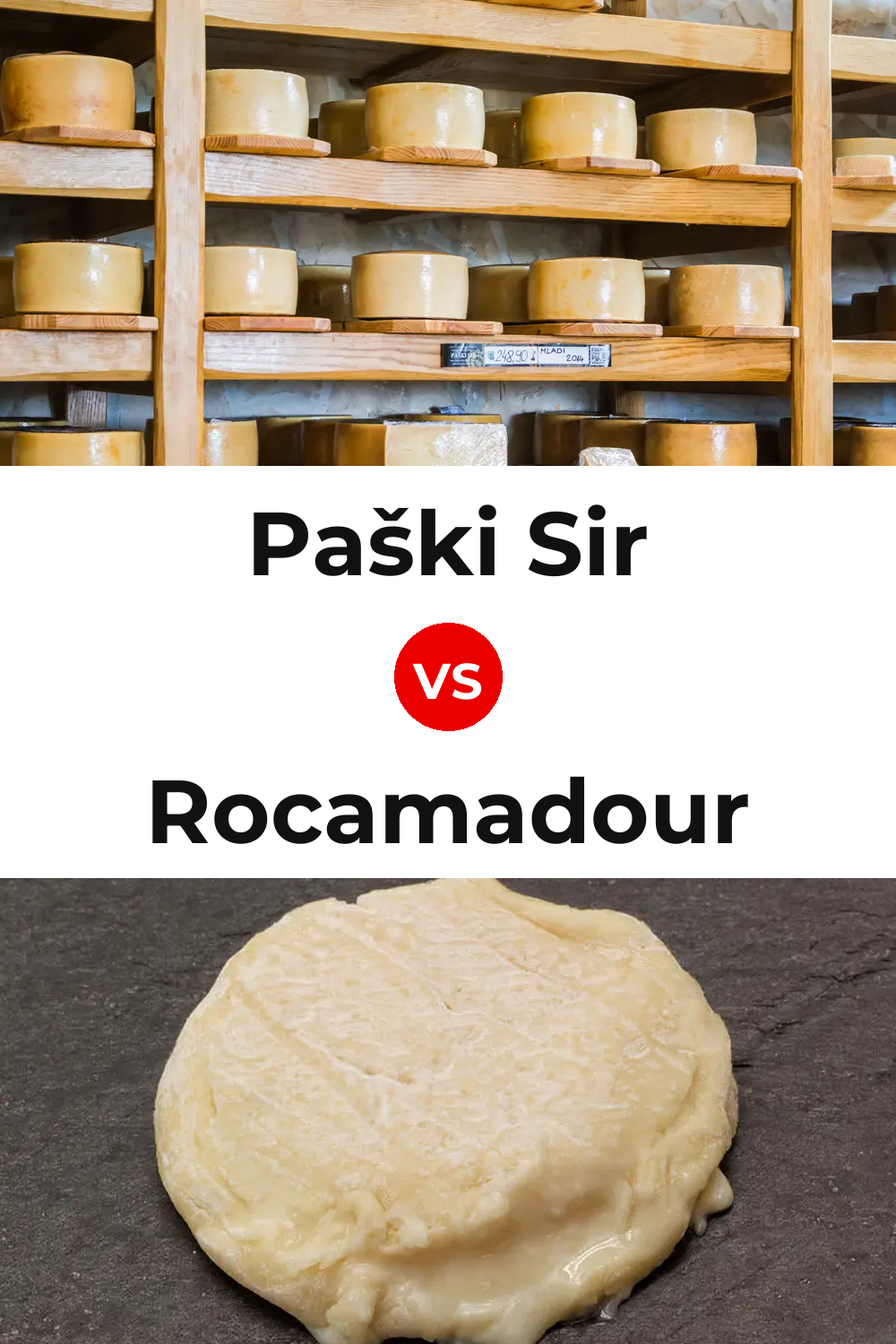 Paški Sir Cheese vs Rocamadour Cheese Pinterest comparison