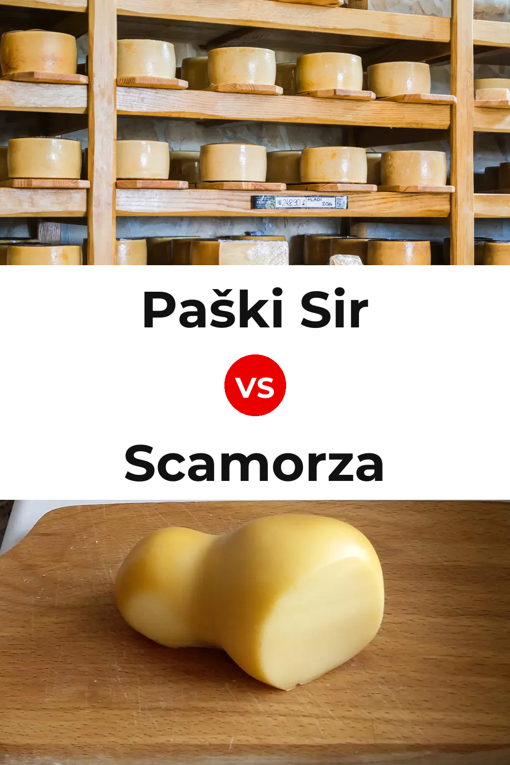 Paški Sir Cheese vs Scamorza Cheese Pinterest comparison