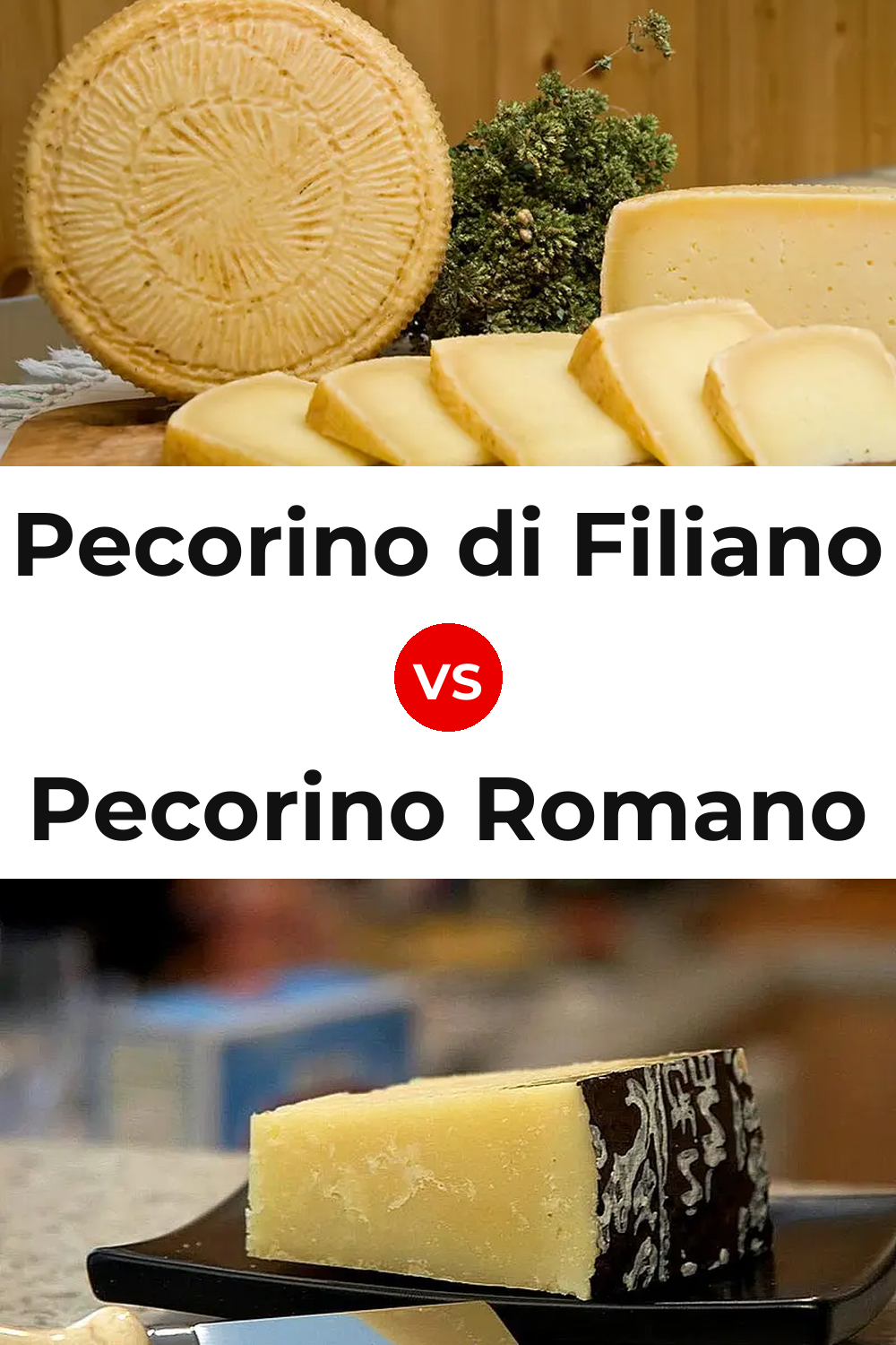 Pecorino di Filiano Cheese vs Pecorino Romano Cheese Pinterest comparison