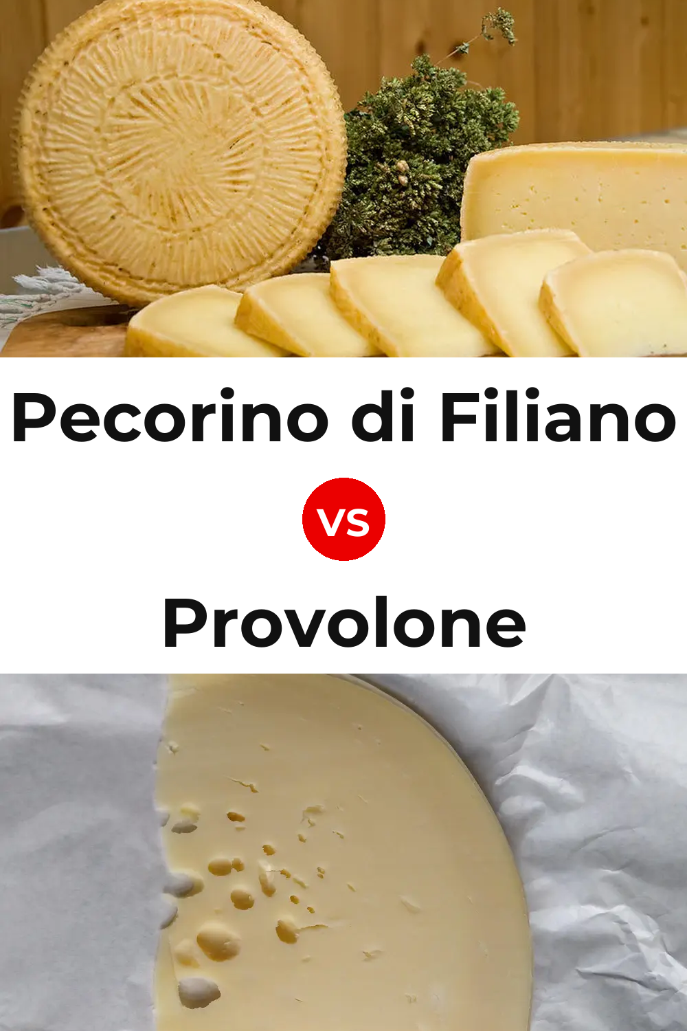 Pecorino di Filiano Cheese vs Provolone Cheese Pinterest comparison