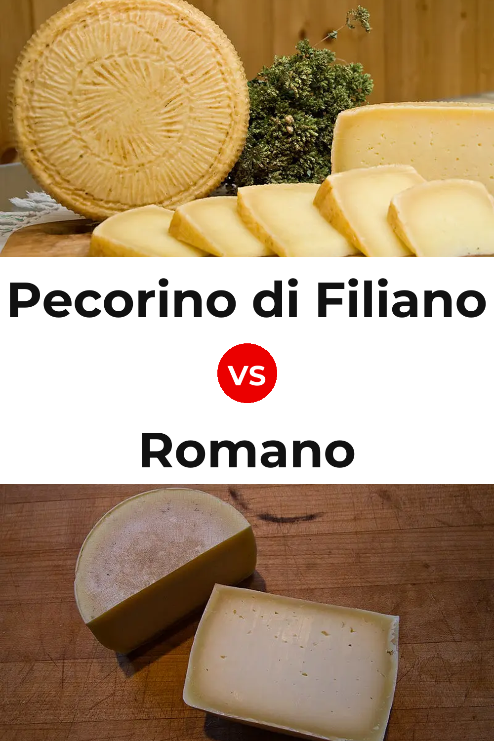 Pecorino di Filiano Cheese vs Romano Cheese Pinterest comparison