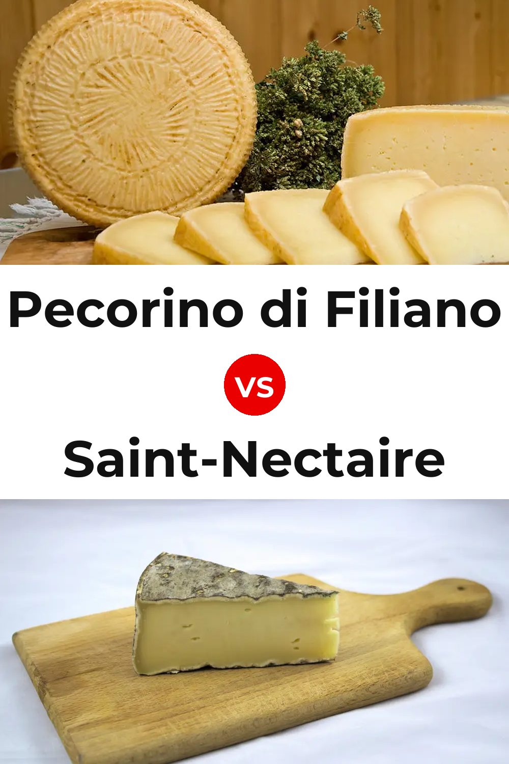 Pecorino di Filiano Cheese vs Saint-Nectaire Cheese Pinterest comparison
