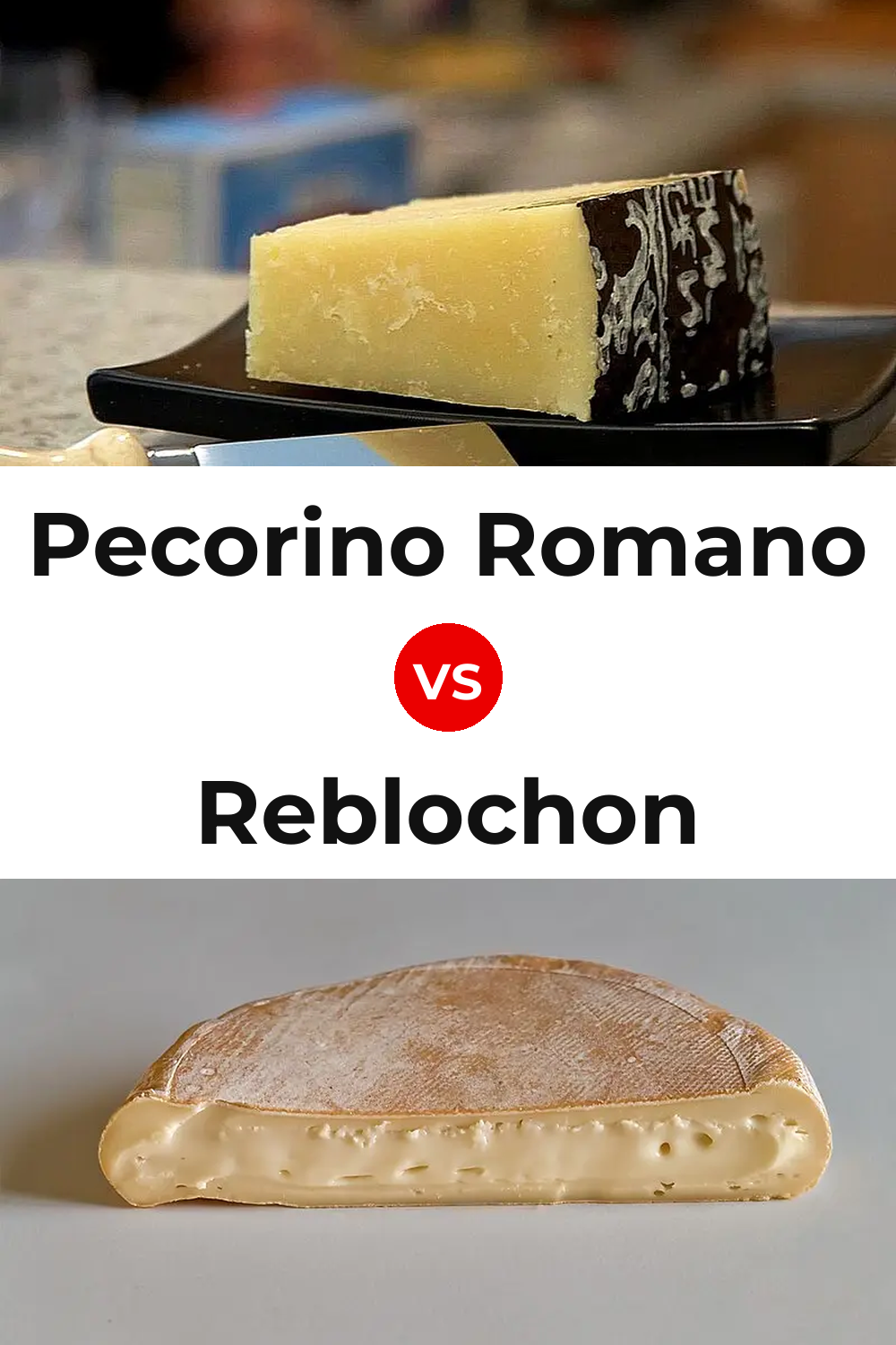 Pecorino Romano Cheese vs Reblochon Cheese Pinterest comparison