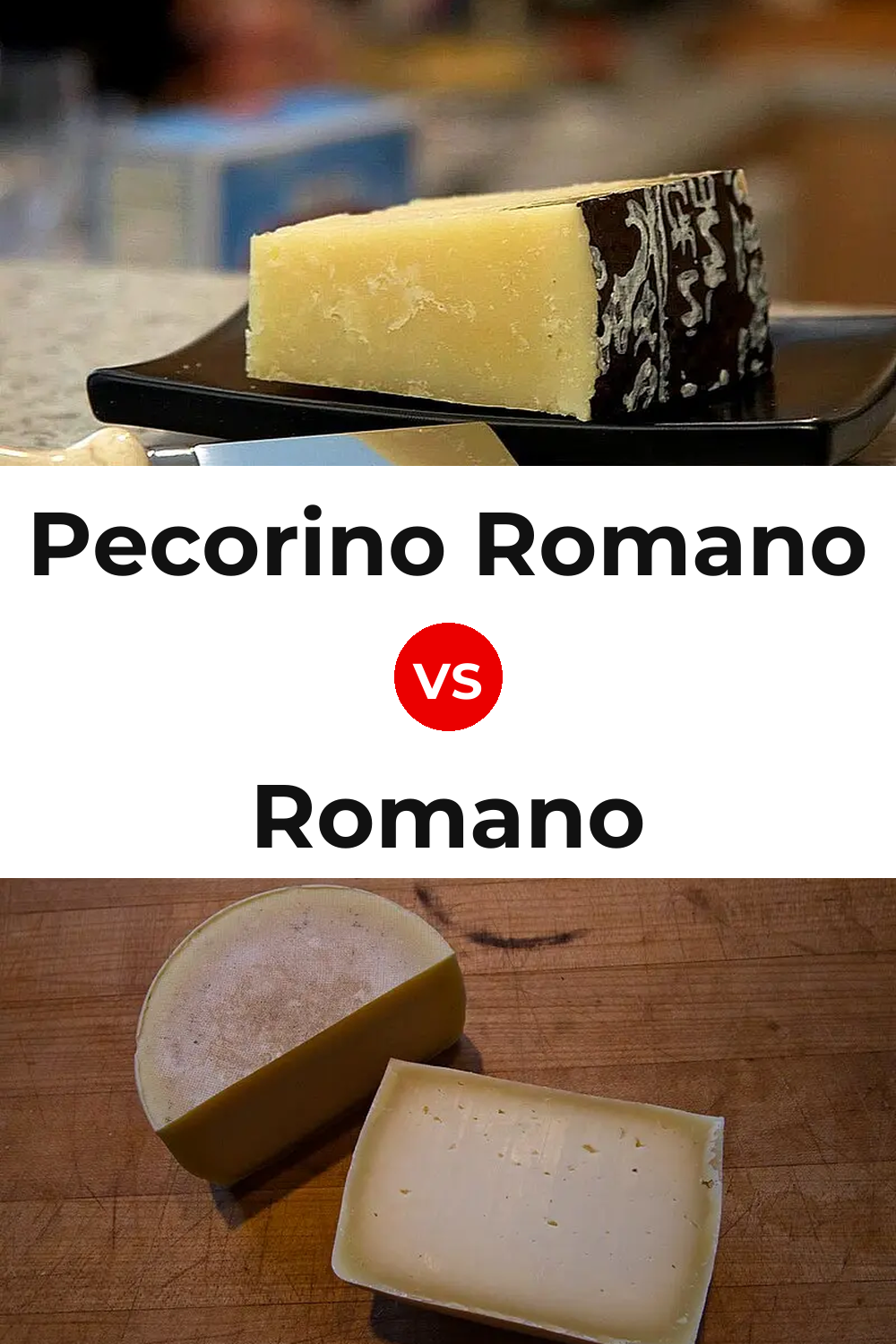 Pecorino Romano Cheese vs Romano Cheese Pinterest comparison