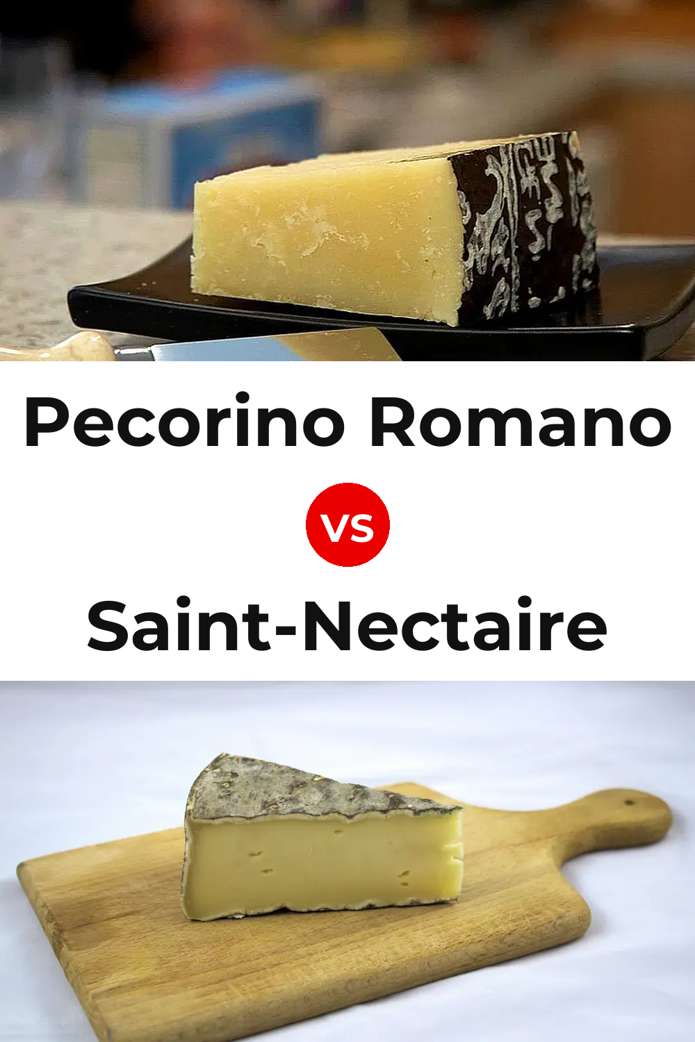 Pecorino Romano Cheese vs Saint-Nectaire Cheese Pinterest comparison
