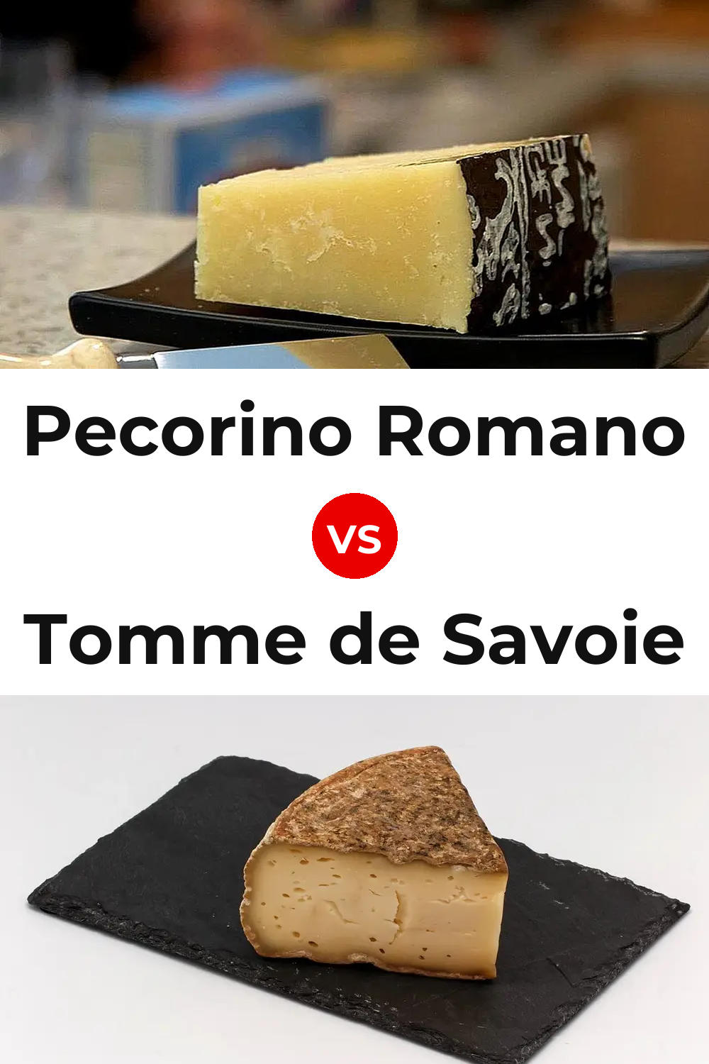 Pecorino Romano Cheese vs Tomme de Savoie Cheese Pinterest comparison