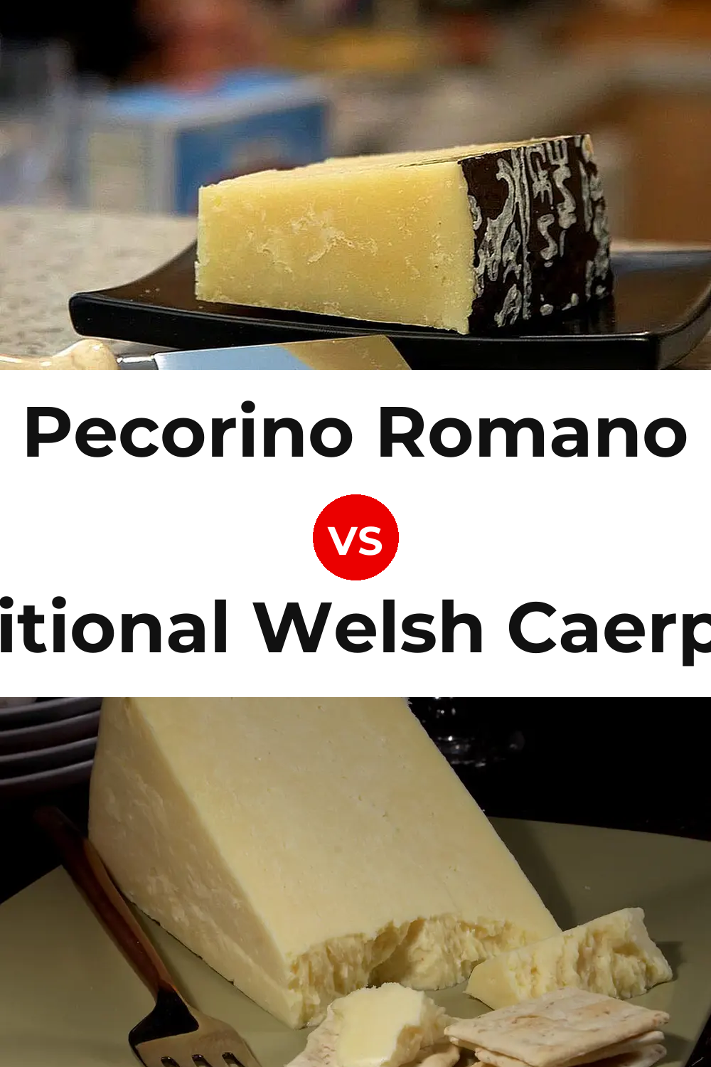 Pecorino Romano Cheese vs Traditional Welsh Caerphilly Cheese Pinterest comparison