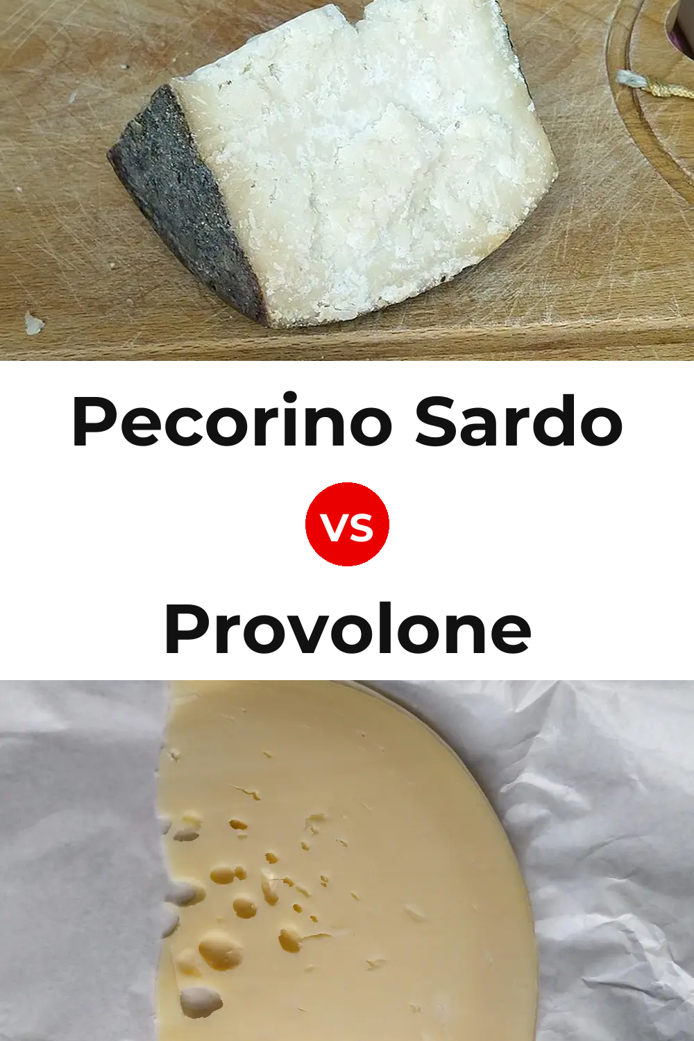 Pecorino Sardo Cheese vs Provolone Cheese Pinterest comparison