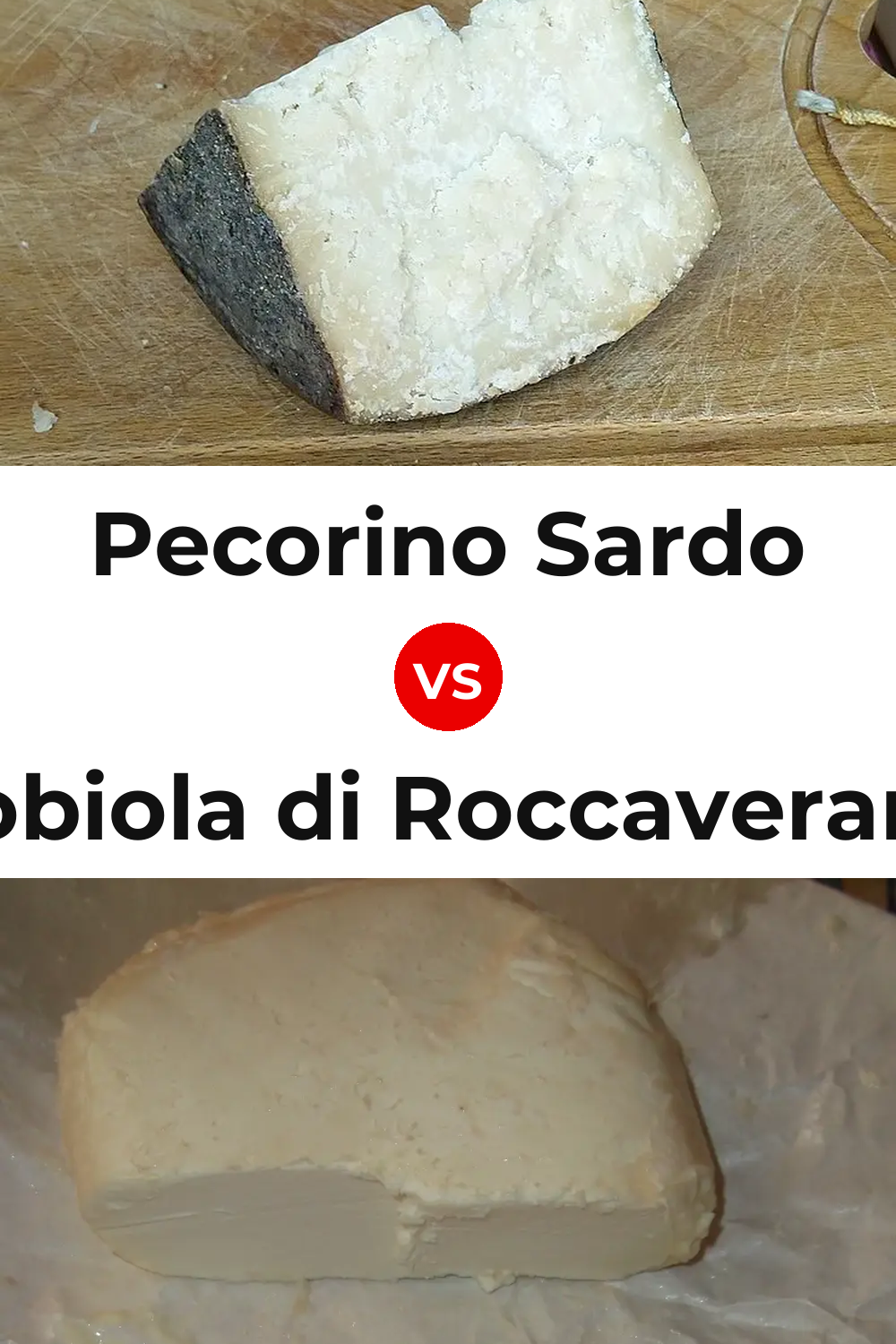 Pecorino Sardo Cheese vs Robiola di Roccaverano Cheese Pinterest comparison