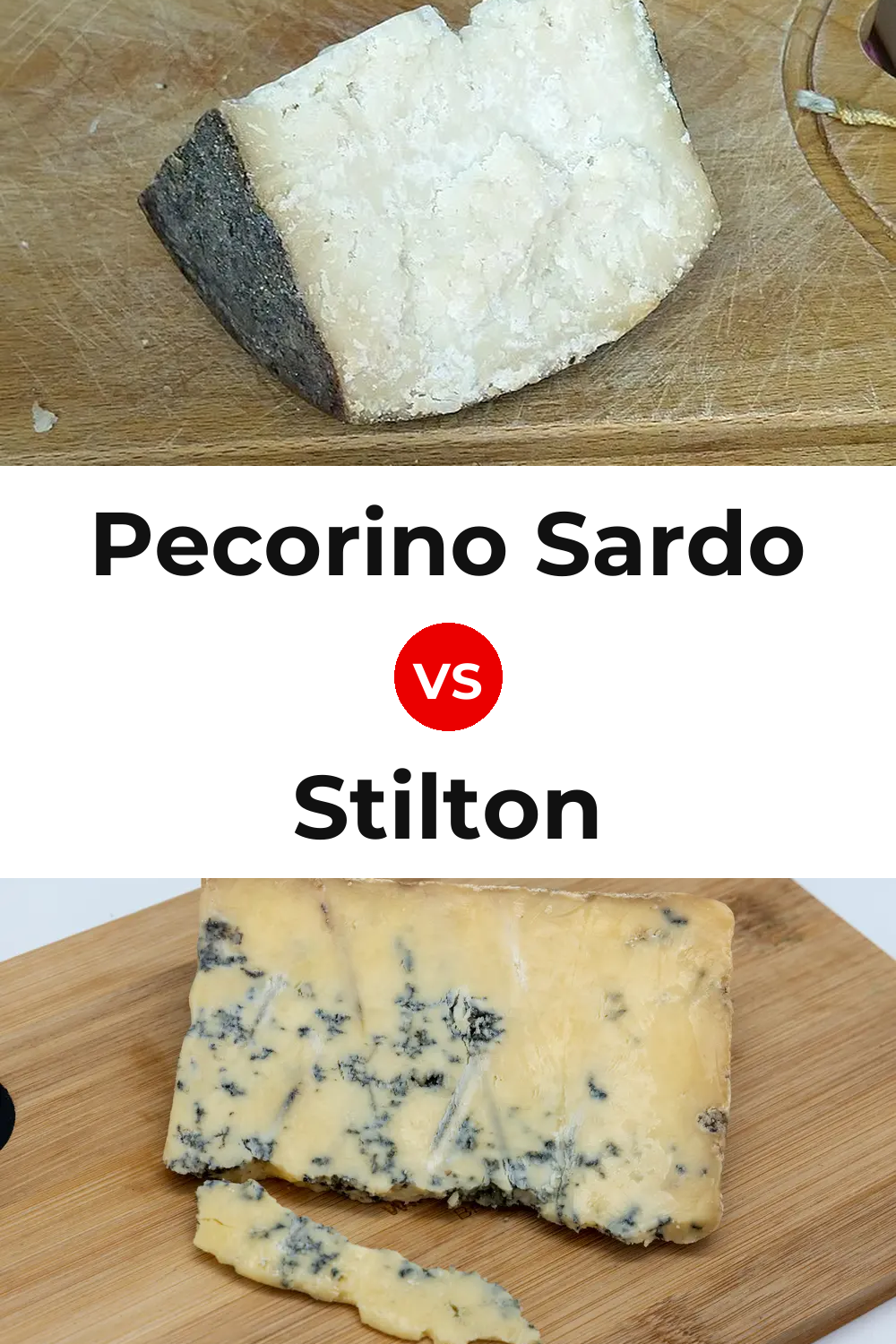 Pecorino Sardo Cheese vs Stilton Cheese Pinterest comparison