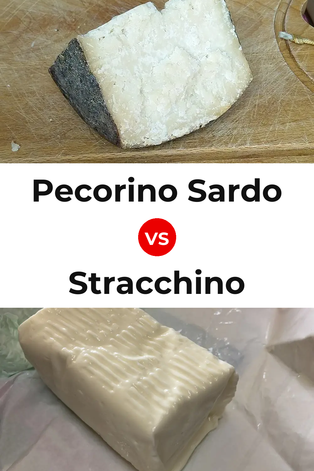 Pecorino Sardo Cheese vs Stracchino Cheese Pinterest comparison