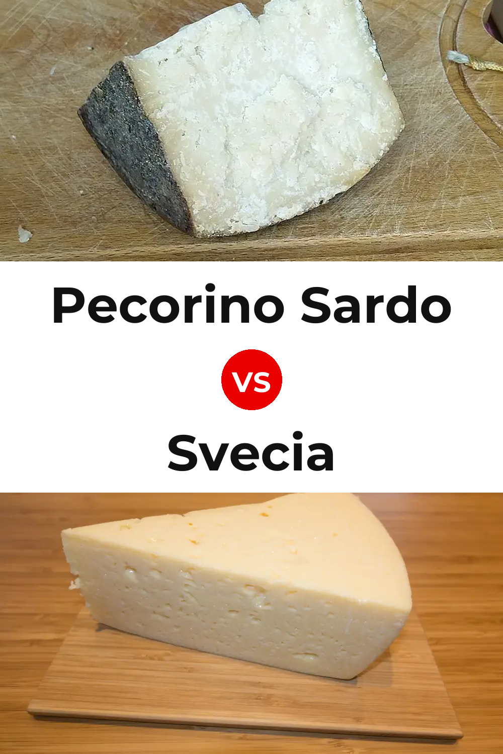 Pecorino Sardo Cheese vs Svecia Cheese Pinterest comparison