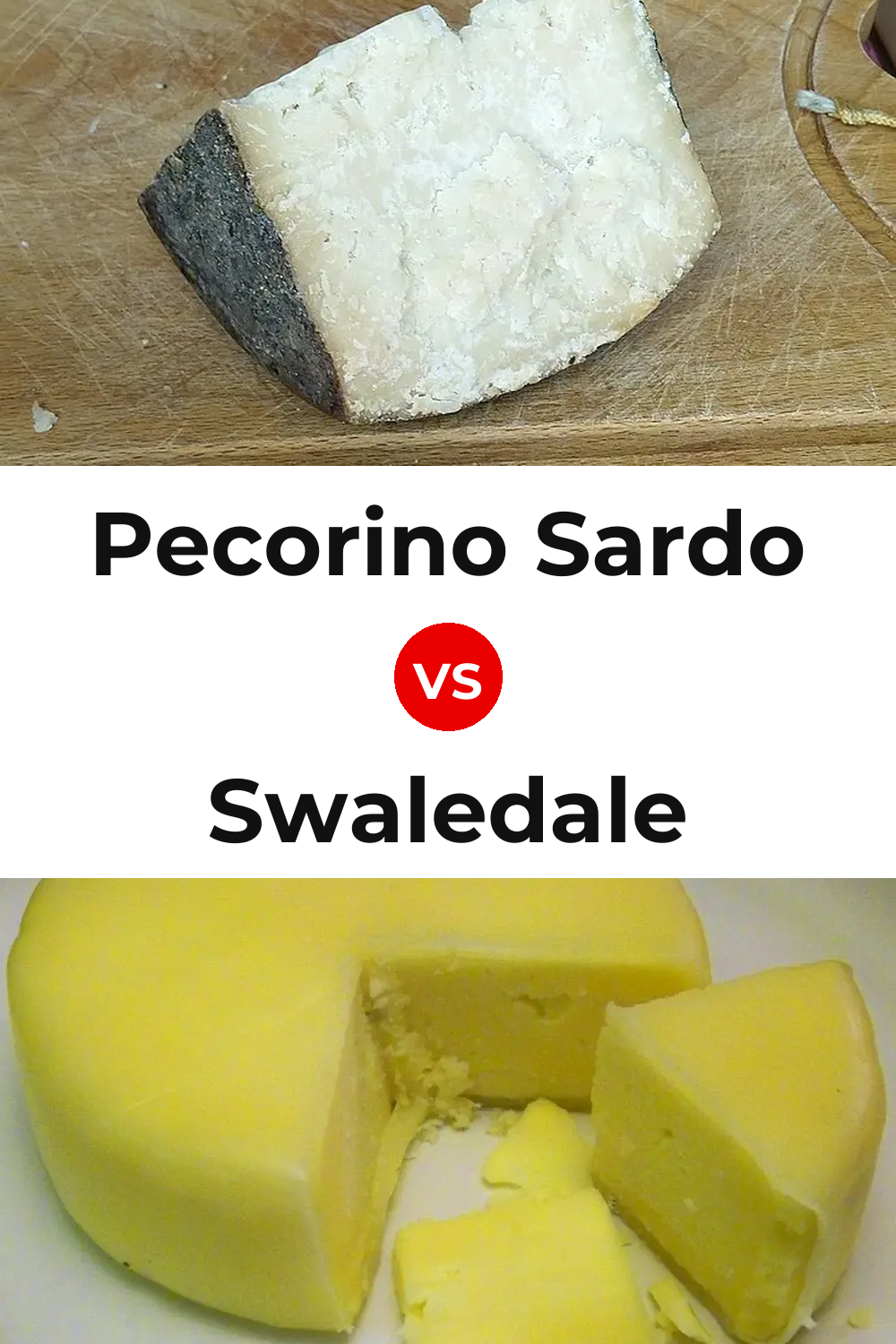 Pecorino Sardo Cheese vs Swaledale Cheese Pinterest comparison