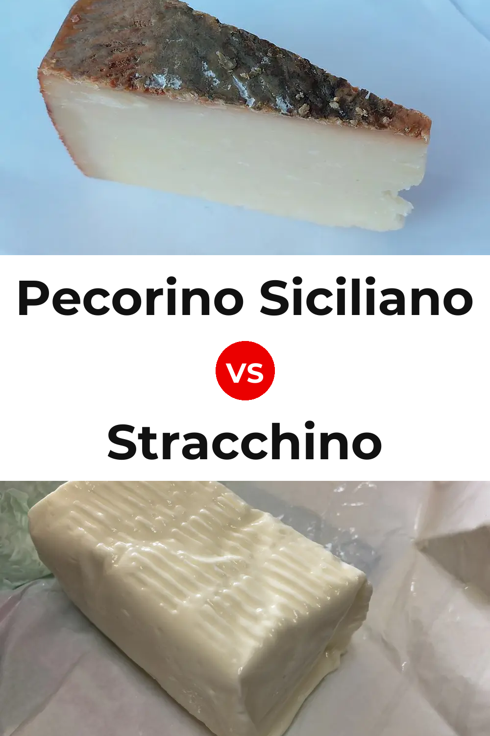 Pecorino Siciliano Cheese vs Stracchino Cheese Pinterest comparison