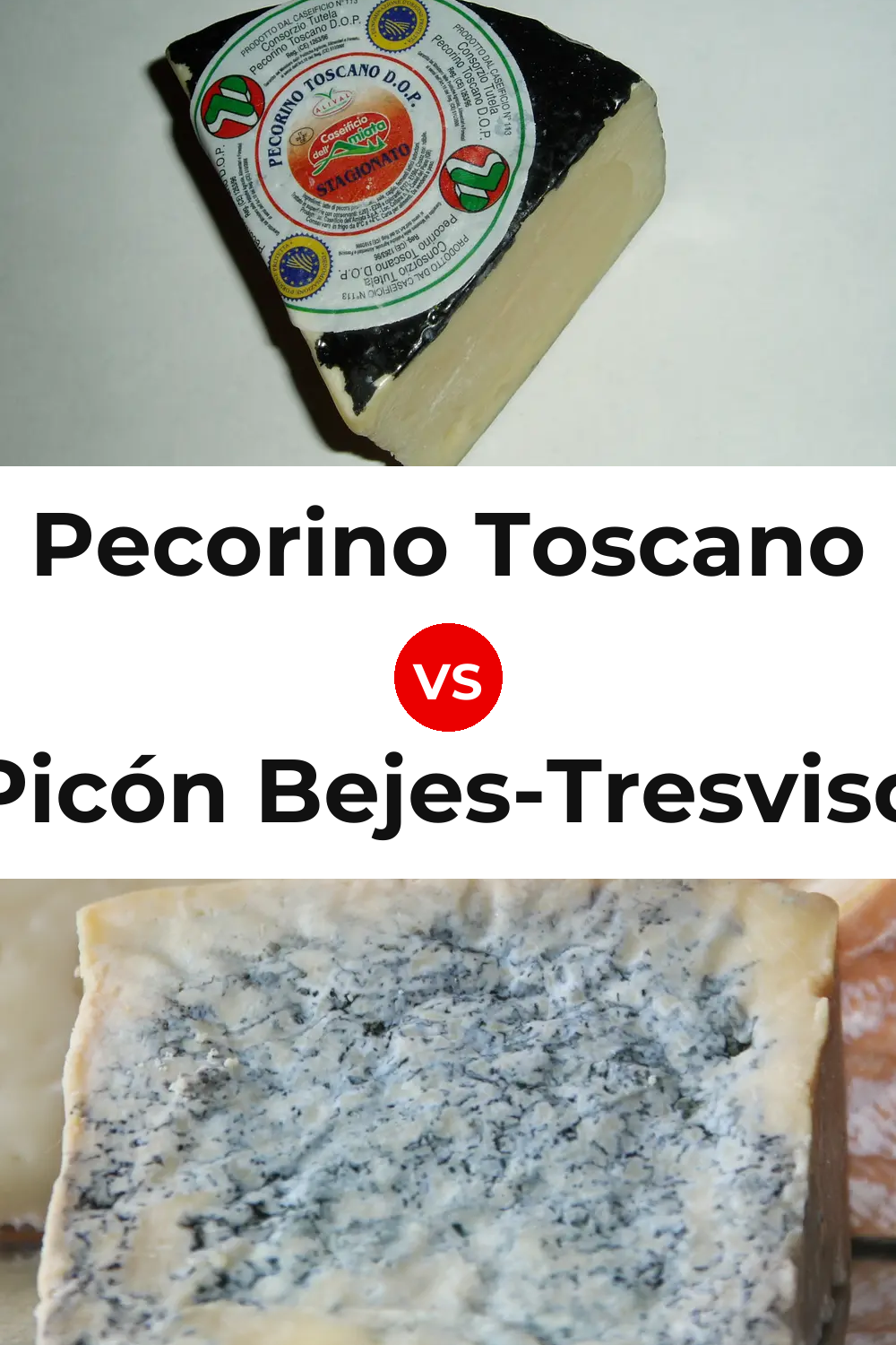 Pecorino Toscano Cheese vs Picón Bejes-Tresviso Cheese Pinterest comparison