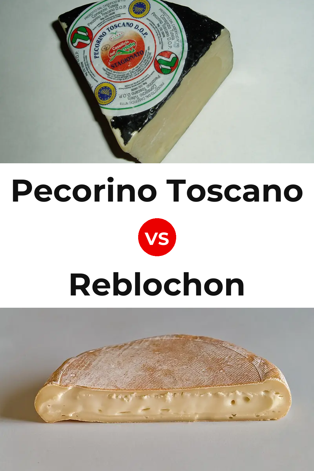 Pecorino Toscano Cheese vs Reblochon Cheese Pinterest comparison