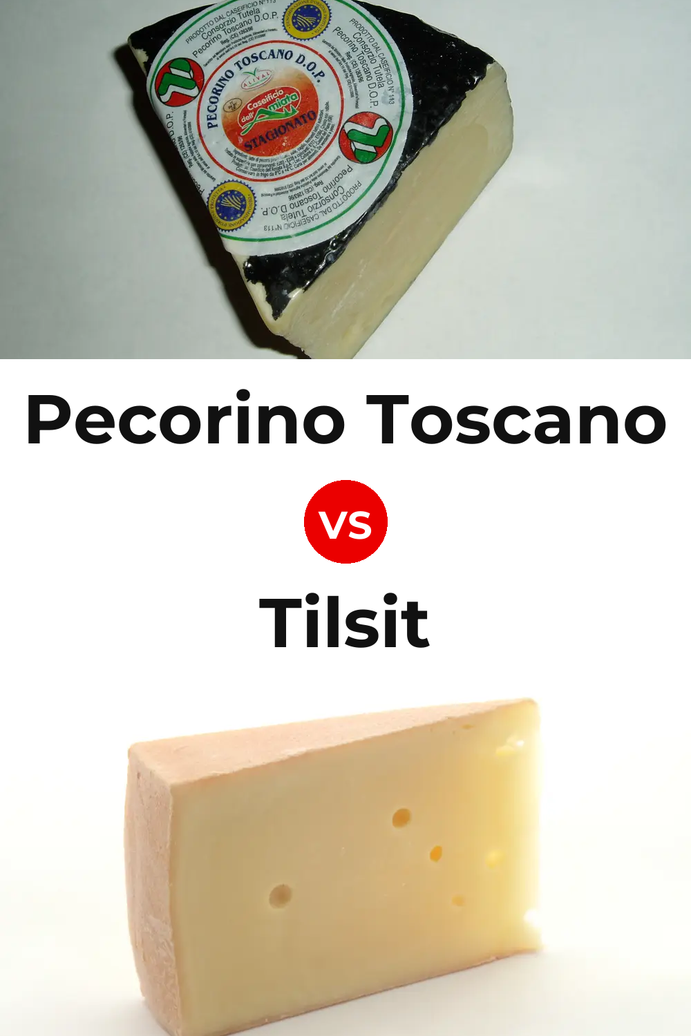 Pecorino Toscano Cheese vs Tilsit Cheese Pinterest comparison