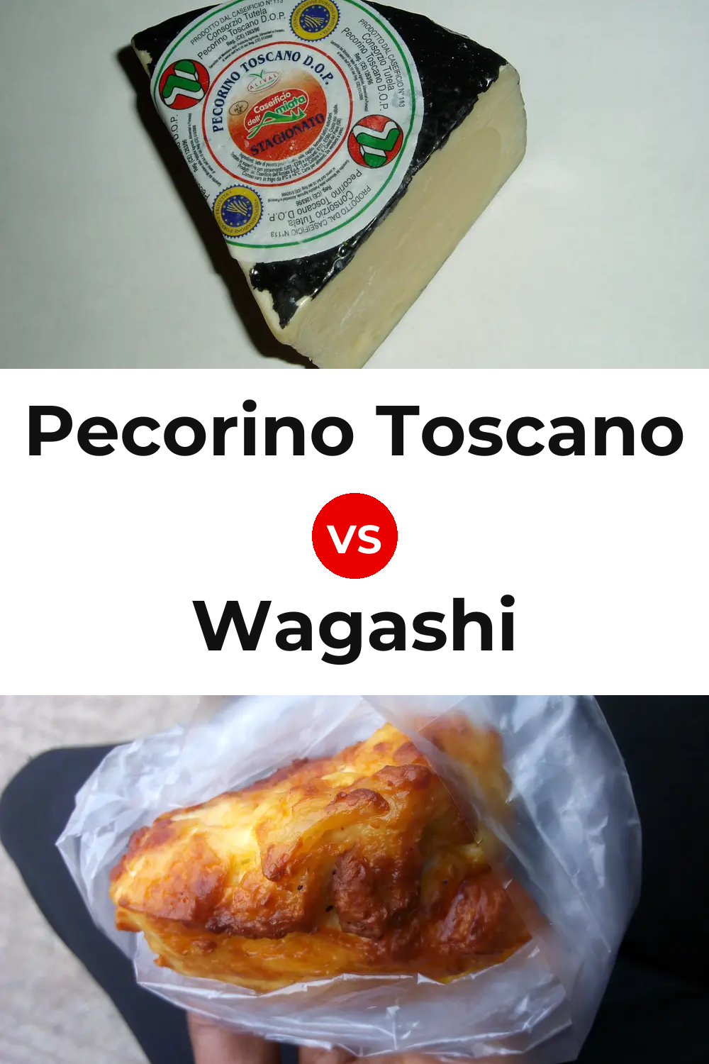 Pecorino Toscano Cheese vs Wagashi Cheese Pinterest comparison