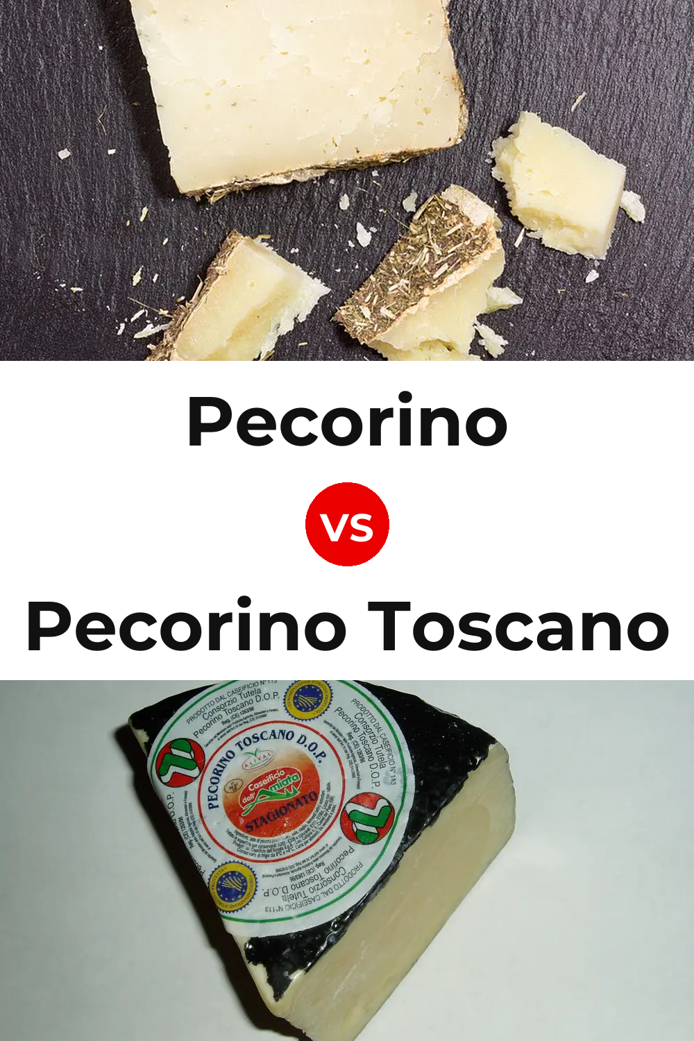 Pecorino Cheese vs Pecorino Toscano Cheese Pinterest comparison