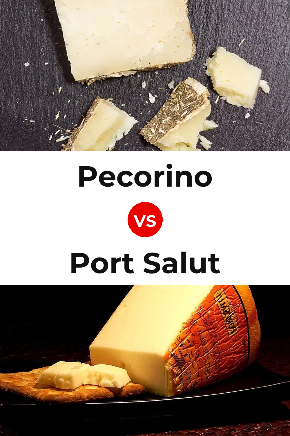 Pecorino Cheese vs Port Salut Cheese Pinterest comparison