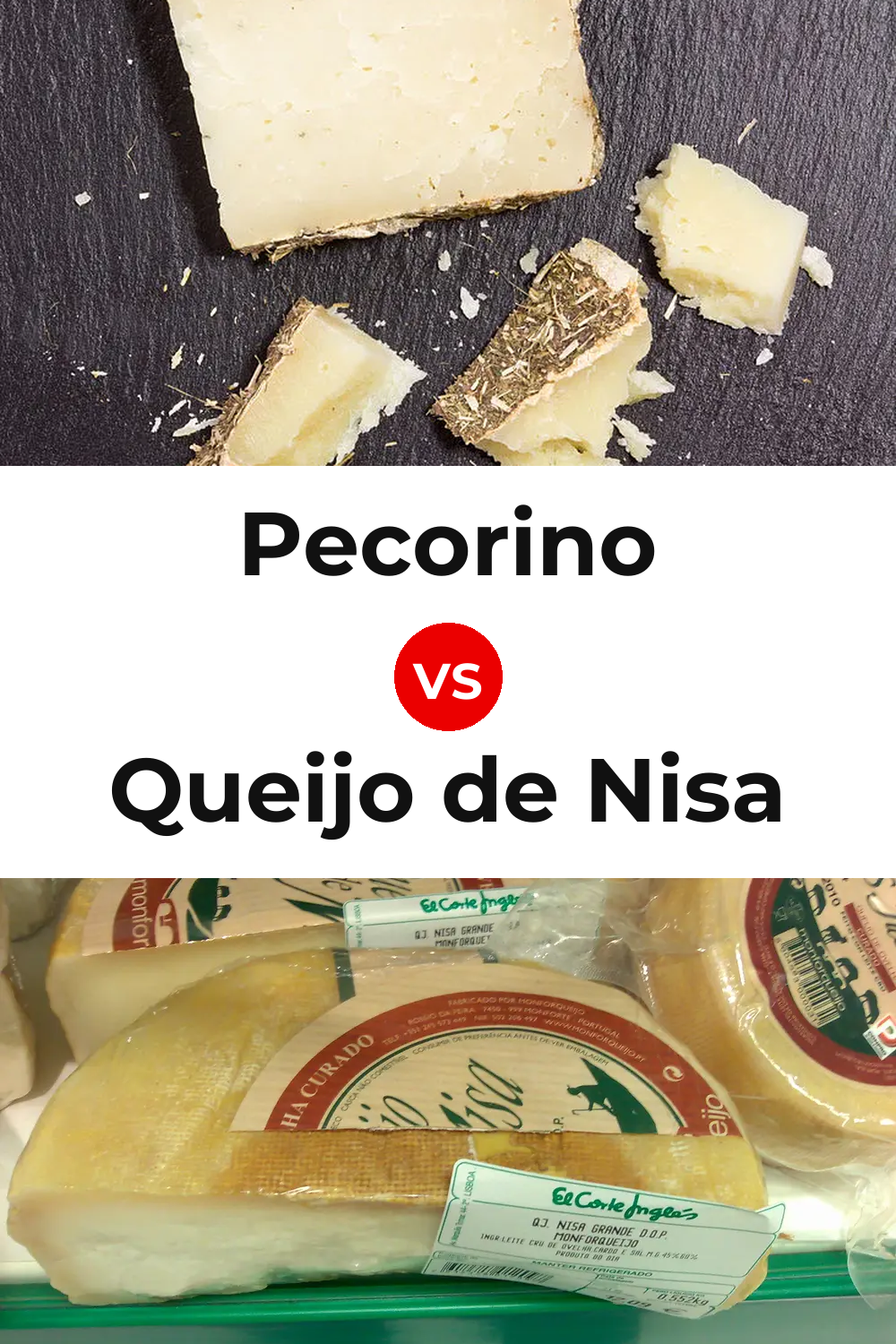 Pecorino Cheese vs Queijo de Nisa Pinterest comparison