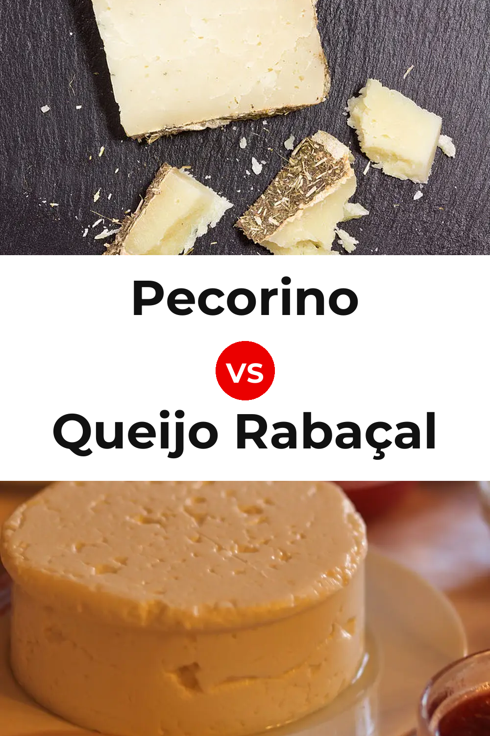 Pecorino Cheese vs Queijo Rabaçal Pinterest comparison