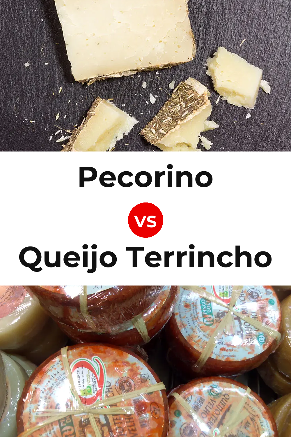 Pecorino Cheese vs Queijo Terrincho Pinterest comparison