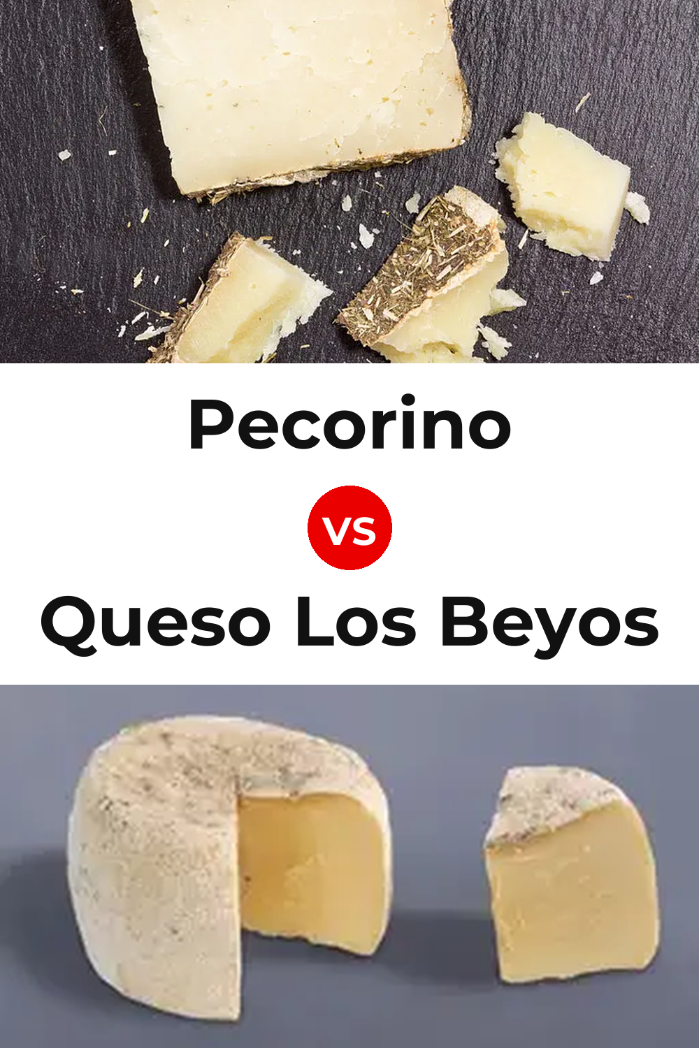 Pecorino Cheese vs Queso Los Beyos Pinterest comparison