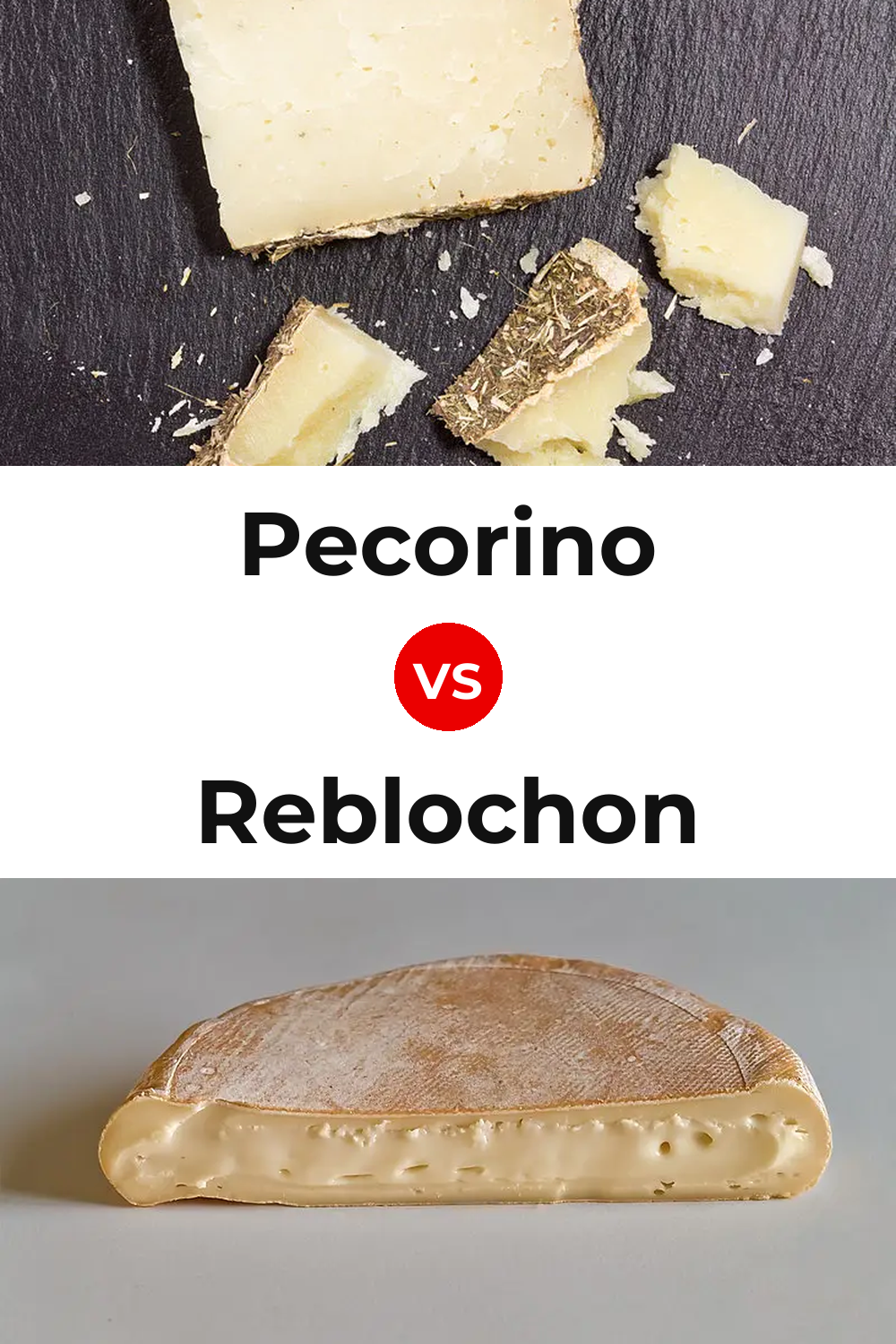 Pecorino Cheese vs Reblochon Cheese Pinterest comparison