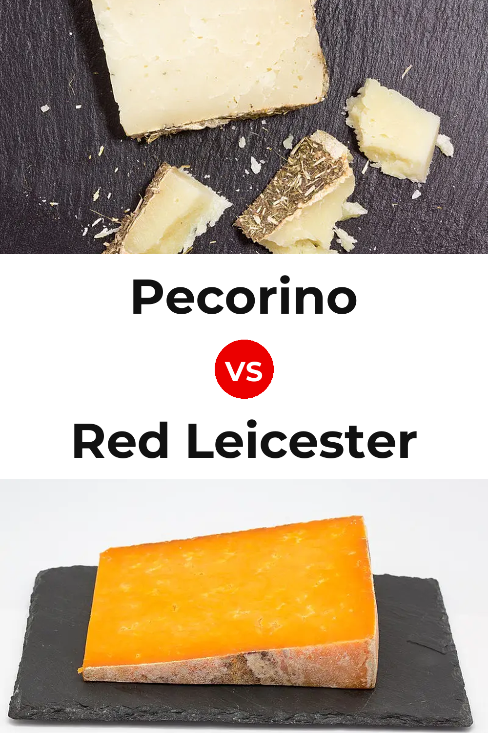 Pecorino Cheese vs Red Leicester Cheese Pinterest comparison