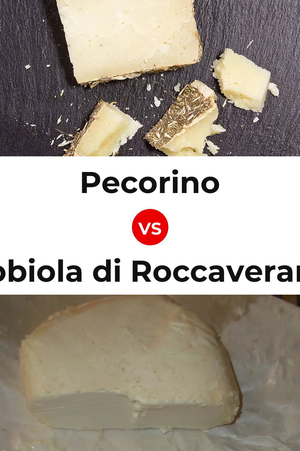 Pecorino Cheese vs Robiola di Roccaverano Cheese Pinterest comparison
