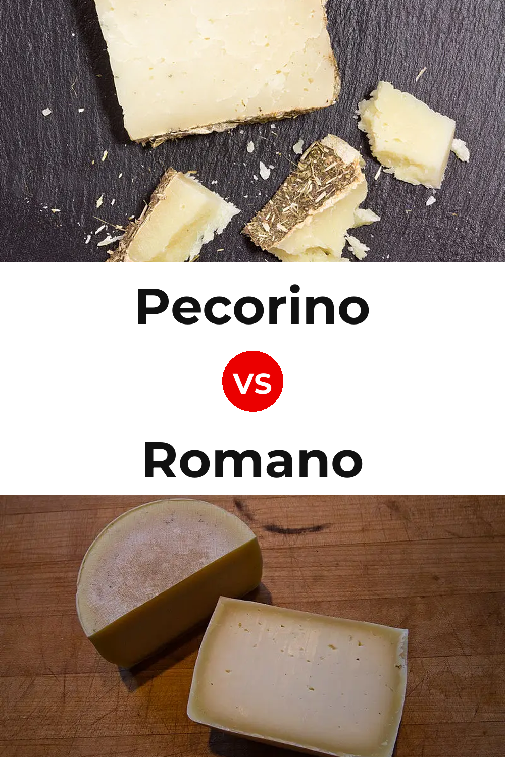 Pecorino Cheese vs Romano Cheese Pinterest comparison