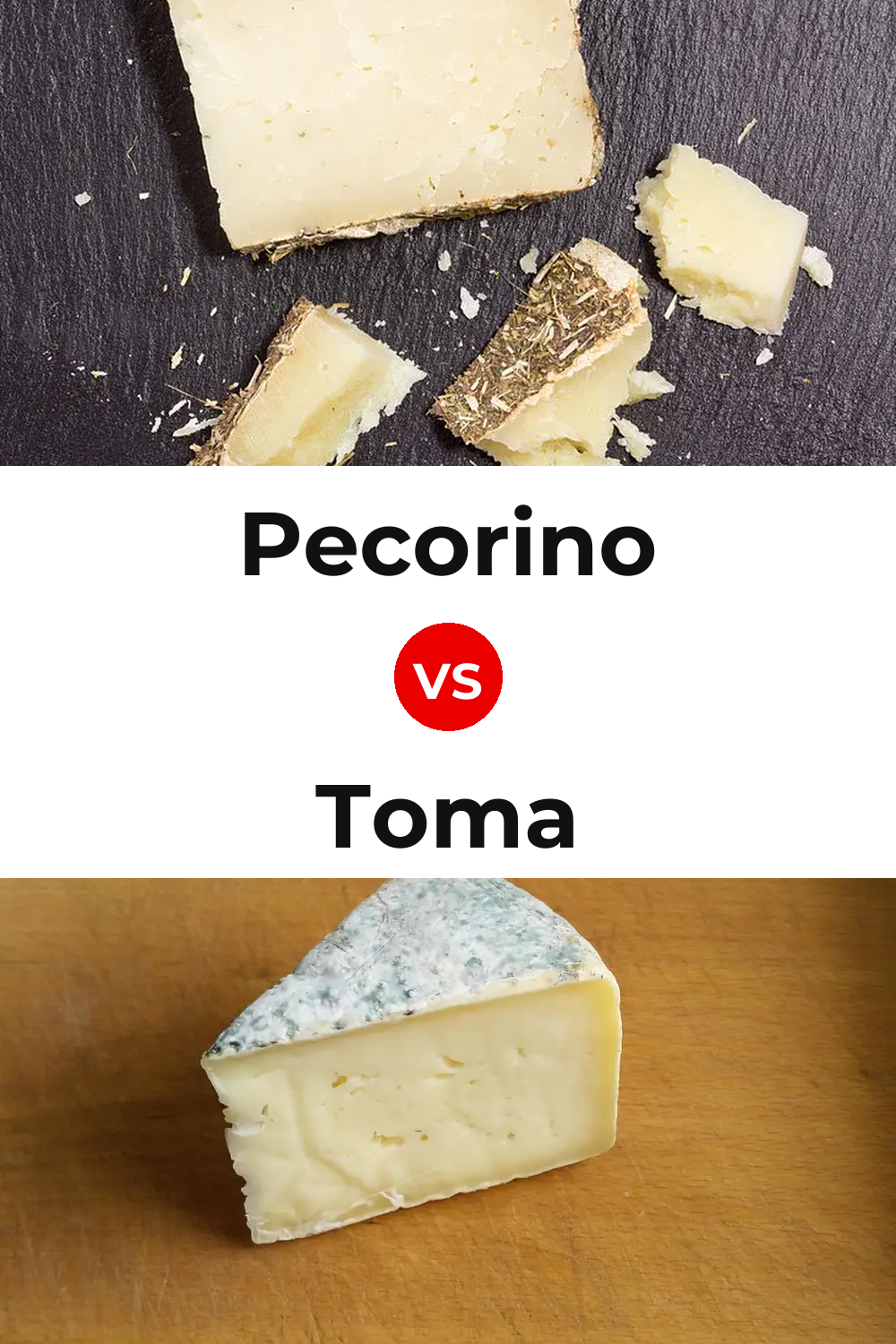 Pecorino Cheese vs Toma Cheese Pinterest comparison