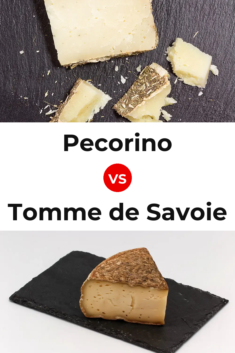 Pecorino Cheese vs Tomme de Savoie Cheese Pinterest comparison